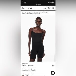 Aritzia Wilfred Free Divinity 7" Romper size small